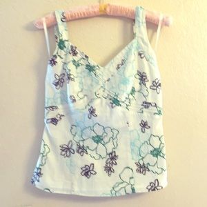 Ann Taylor Size 2 Floral Halter Top. New w/ Tags.